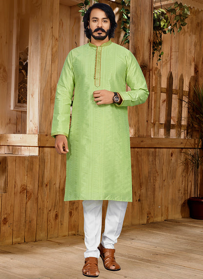 jacquard kurta pajama set