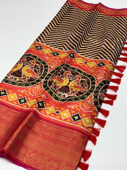 kalamkari banarasi saree